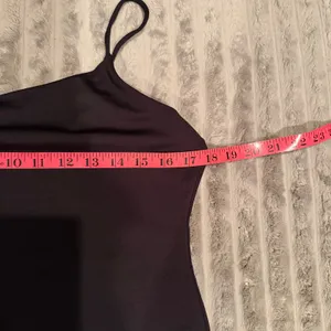 By‎ Anthropologie Womens Black Spaghetti Strap Thong Bodysuit Large Scoop Neck thumbnail 4