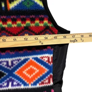 Lauren Ralph Lauren Active Fleece Aztec Print Vest Size XS Multicolor thumbnail 4
