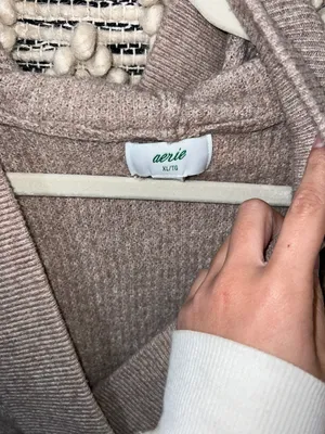 Aerie Knitted Hoodie thumbnail 2