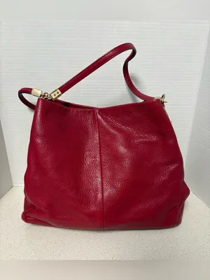 Coach Madison Phoebe Pebbled Leather Red thumbnail 6