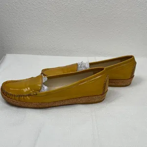 Stuart Weitzman Mustard Yellow Loafers Size 7 M thumbnail 6