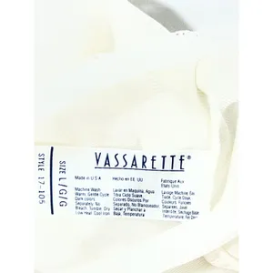 VTG Vassarette Lace Trim Camisole Top Women‎ L White USA Made Y2K Minimalist thumbnail 6