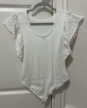 ZARA Bodysuit White thumbnail 1