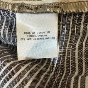 Anthropologie Ett Twa Pants Womens‎ 0 Brown White Wide Leg Striped Sailor Linen thumbnail 6
