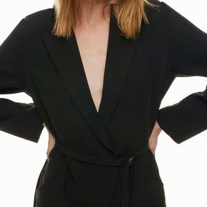 Babaton Innovator Jumpsuit Size XS Black Tailored Wide Leg Minimalist Chic‎ thumbnail 3