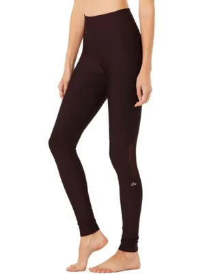 Alo Airlift High-Waist Embody Legging Oxblood Mesh Cut-Outs Cutouts Hi-Rise Pant thumbnail 3