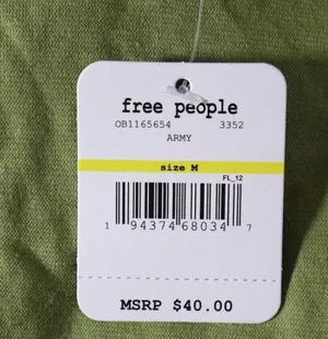 Free People NWT Bodysuit Size Medium thumbnail 4