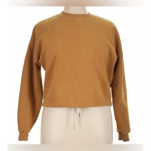 Vuori Womens Large Restore Sweatshirt Drawstring Gold Camel Relaxed Oversized thumbnail 5