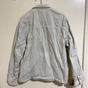Zara Men's Utility Chore Jacket Light Grey Full Zip Patch Pockets Size Small thumbnail 2
