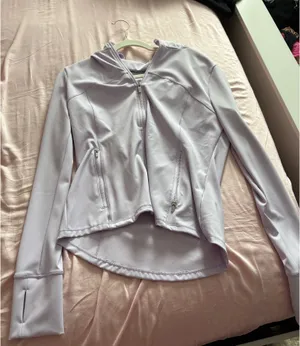 CALIA purple full zip up jacket with hood Size M thumbnail 1
