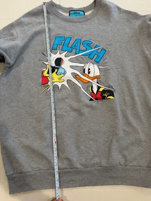 Gucci Disney grey cotton Donald Duck graphic sweatshirt thumbnail 4
