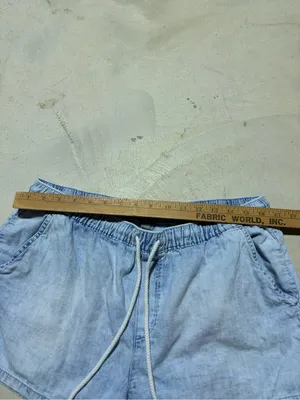 Aerie Light Blue Drawstring Women’s Shorts large thumbnail 6