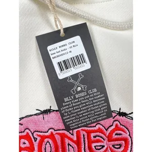 Billy Bones Club - Bones Bar Hoodie in Off-white and Pink thumbnail 3