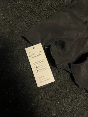 Cupshe Black Side Tie Midi Sarong O/S thumbnail 6