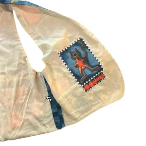VINTAGE Women's Halloween Haunted House Reversible Quilted Handmade Vest Size XL thumbnail 4