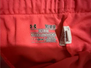 Under Armour Women's Coral Athletic Shorts with Branded Waistband thumbnail 2
