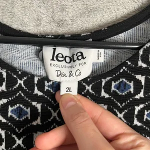 Leota Dia &‎ CO Geo Jacquard Dress Size 2L Black New thumbnail 8