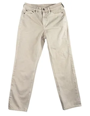 American Eagle Jeans Women‎ 4 Mom Straight Leg Cream Minimalist Academia Neutral thumbnail 1