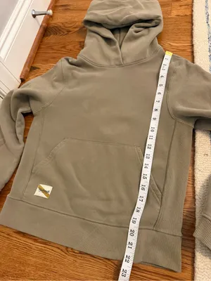 Tracksmith Trackhouse Hooded Sweatshirt in Tan Taupe Size Small thumbnail 6