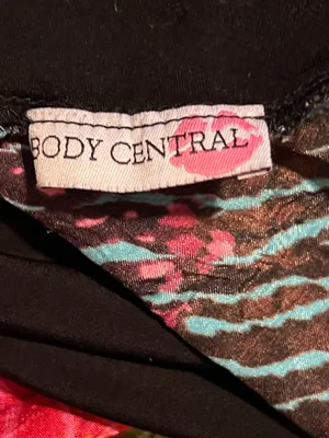 Womens medium Body Central Tube Top Dress/Maxi Skirt-black/multi thumbnail 7
