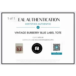 Vintage Burberry Blue Label Tote Hand Bag Nova Check Purse 12x8.5 thumbnail 12
