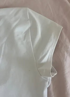 Free People White Square-Neck Short Sleeve Bodysuit thumbnail 1