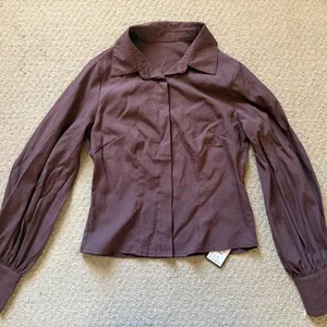 NWT Retro Stage Brown Women's button down Size 4 thumbnail 2