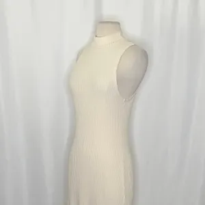 Anthropologie BEYOND YOGA Well Traveled Midi‎ Dress Solid Ivory Ribbed Medium thumbnail 7