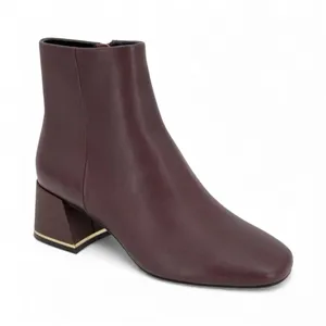 KENNETH COLE NEW YORK Alec Block Heel Ankle Booties in Oxblood thumbnail 1