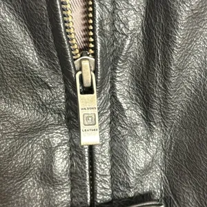 Wilson's leather thinsulate black leather Collared Zip Front Pockets‎ jacket L thumbnail 7