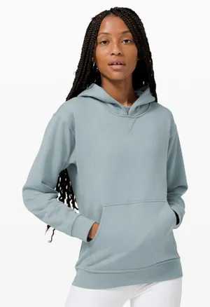 Lululemon All Yours Hoodie *Terry Blue Cast W3DAMS Cotton Terry size 6 thumbnail 1