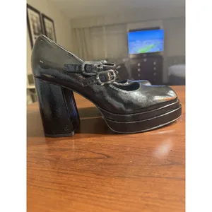 Sam Edelman Circus Pepper platform Heeled Patent Black Mary Jane pumps Size 9 thumbnail 3