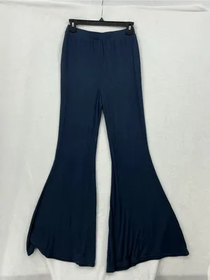 Free People Navy High-Rise Flare Leggings 1014 thumbnail 7