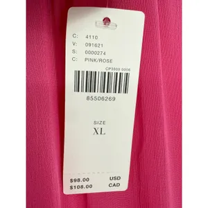 NWT Anthropologie‎ Womens Long Sleeve Sheer Tunic Dress Pink Bell Sleeve Size XL thumbnail 4