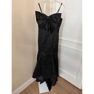NEW NWT Mac Duggal Ieena Black Strapless Bow Mermaid Gown size 6 thumbnail 7