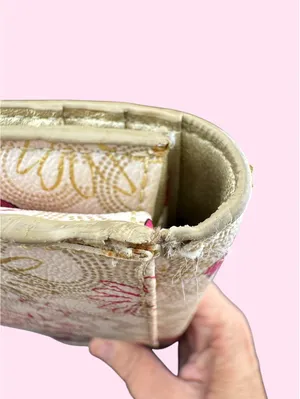 Coach Floral Print Wallet with Gold Logo Button thumbnail 5