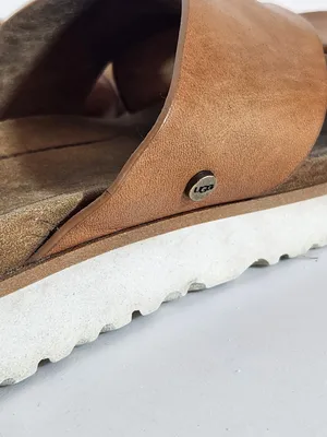 UGG Kari Brown Leather Strappy Sandals Size 9 thumbnail 11