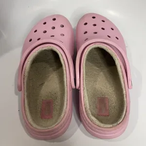Crocs‎ Pink lined original clogs unisex sizing thumbnail 4