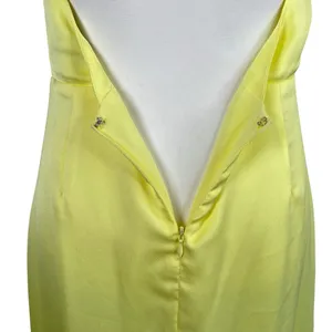 Lulus Women’s Open Back Yellow Halter Dress Size Medium thumbnail 14