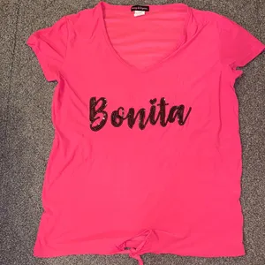 Charlotte Russe Grumpy and Gorgeous Bonita Pink Sparkly Pajama Top thumbnail 1