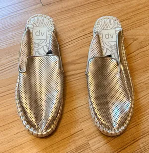 DV by Dolce Vita Gold Slip-On Wedge Platform Espadrille thumbnail 1