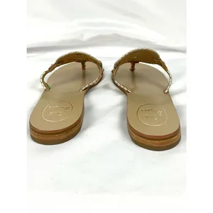 Jack Rogers Georgica Sandals Cork Multicolor Rainbow Accents Sz 7 thumbnail 7