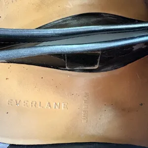 Everlane The Modern Loafer Womens 8.5 Black Italian Leather Slip On‎ Flat Shoes thumbnail 3