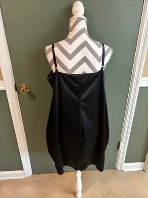 torrid Black Slip Mini Dress with Thin Straps thumbnail 2
