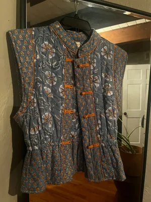 Quilted Vest Nesines Blue thumbnail 2