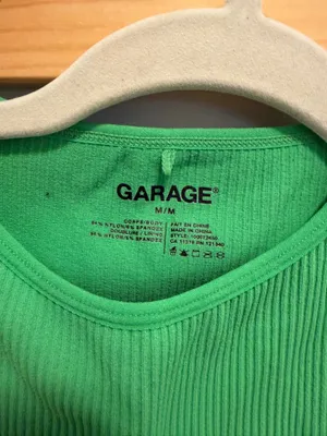 Garage Ribbed Tank Top Crop thumbnail 2