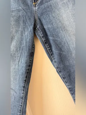 PAIGE Medium Blue Cropped Ankle Jeans, Size 32 thumbnail 4