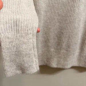 Everlane The Oversized Alpaca‎ Cardigan Oatmeal Cream/Gray Knit XXS Cozy Soft thumbnail 5