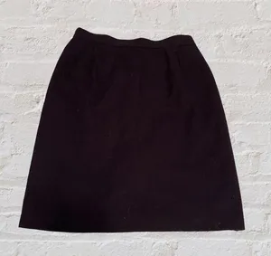 Vintage Sag Harbor Navy Wool Knee Length Pencil Skirt thumbnail 1