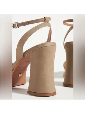NEW Anthropologie Vicenza Strappy Platform Heels in Olive Green size 6 women’s thumbnail 2